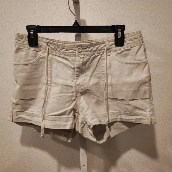 Junior's Khaki Utility Shorts Size 11 Ramie Cotton - Picture 8 of 10